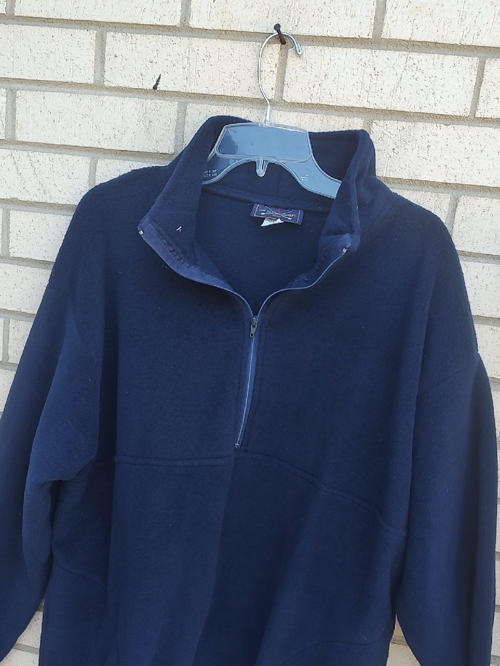 Navy Fleece Pullover - Picture 6 of 8
